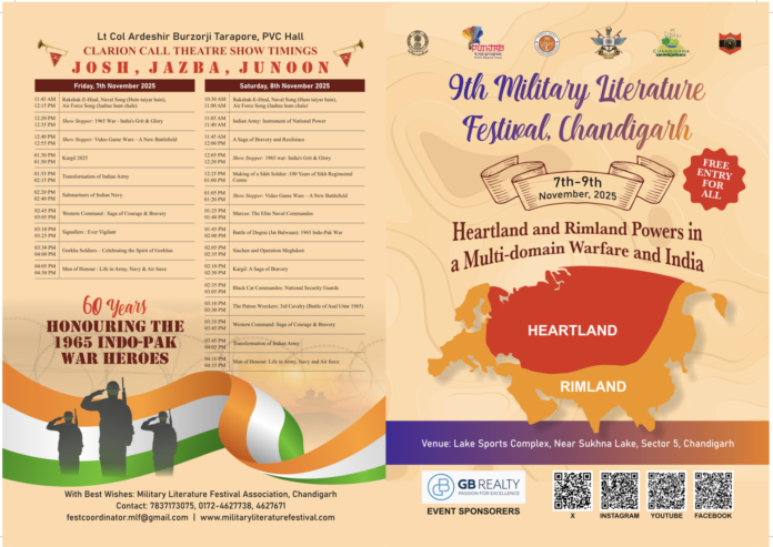 9th Military Literature Festival 2025: Chandigarh Set to Host India’s Grand Celebration of Military Heritage at Sukhna Lake