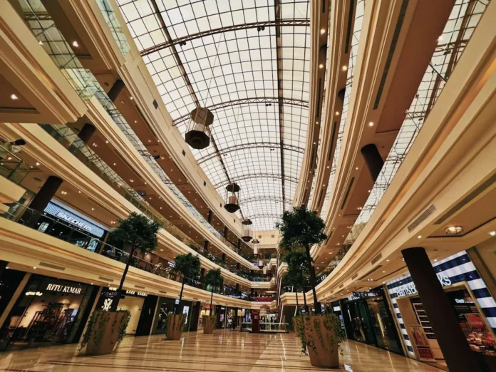 Shopping mall interior representing malls and markets across Chandigarh tricity