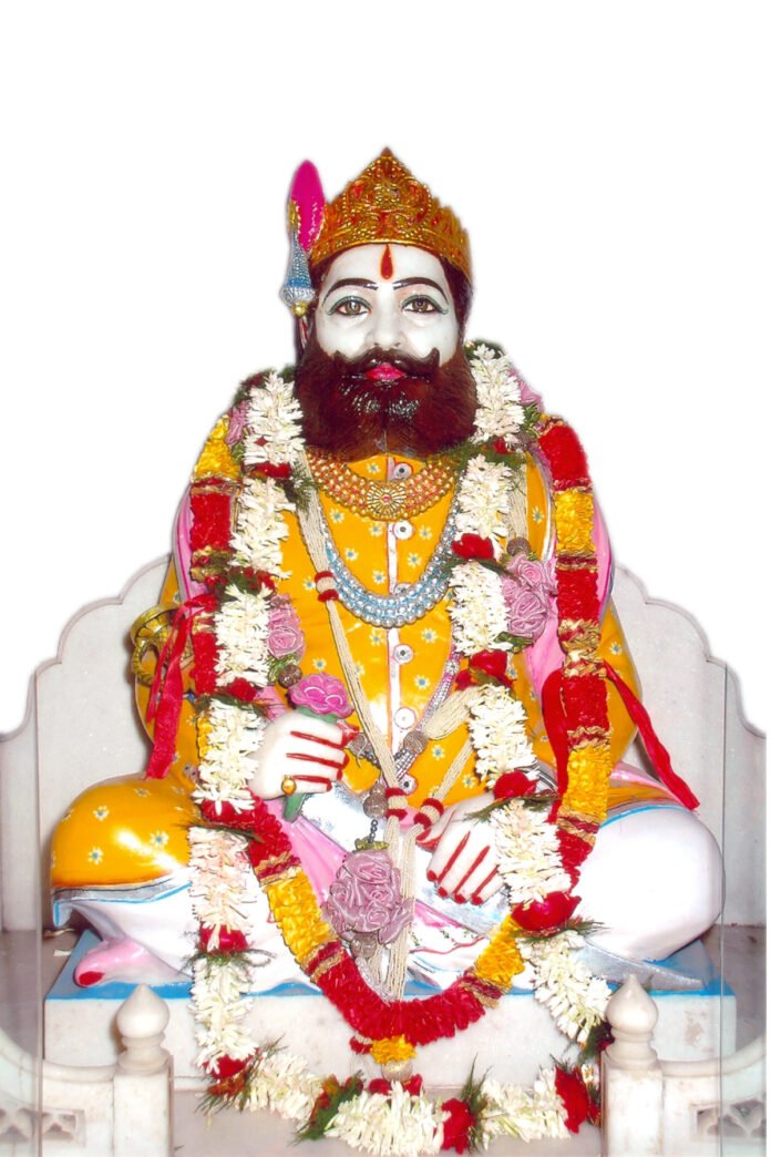 Idol of Maharaja Agrasen, the legendary king of Agroha honoured on Agrasen Jayanti by the Agarwal community in Chandigarh