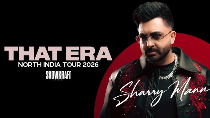 Official poster of Sharry Maan's That Era North India Tour 2026 concert in Chandigarh